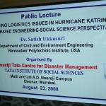 Public Lecture: Emerging Logistics Issues in Hurricane Katrina - An Integrated Engineering-Social Science Perspective