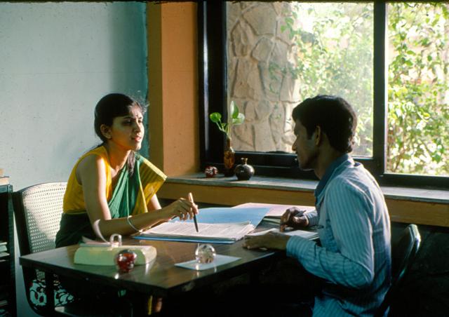Prof. Janaki Andharia with a student.jpg
