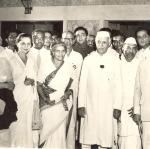 Pt Jawaharlal Nehru with other members and staff.jpg