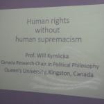 Public Lecture on Human Rights Without Human Supremacism